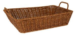 Καλάθι Rattan-Πλαστικό Καφέ iliadis 37x27x8,5/12εκ. 85952