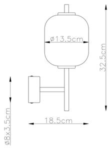 Globo 15217W - Φωτιστικό τοίχου LED EWALD LED/7W/230V