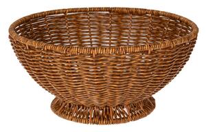 Διακοσμητικό Μπωλ Rattan-Πλαστικό Καφέ iliadis Φ24,5x12εκ. 85946