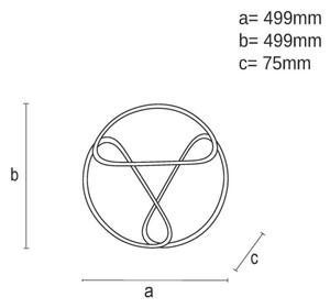 LED Dimmable φωτιστικό οροφής LED/75W/230V 3000-6500K καφέ/μαύρο + RC