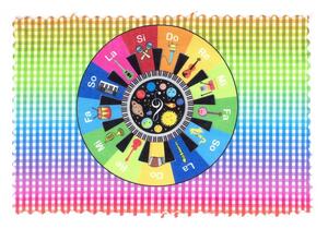 Σουπλά Παιδικό Polyester 35x50εκ. Music Wheel 41 Multi DimCol