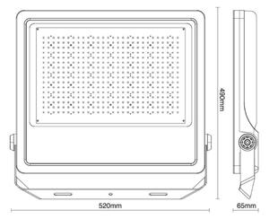 Προβολέας εξωτερικού χώρου LED PROFI PLUS LED/400W/230V 5000K IP66