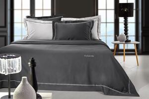 Σεντόνια Σετ 4τμχ Βαμβακoσατέν King Size Blend Anthracite 270x280εκ. Guy Laroche