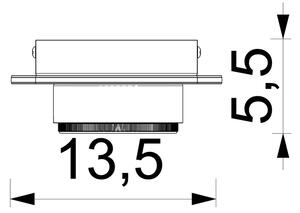 Χωνευτό φωτιστικό σποτ KIDO 1xGX53/8W/230V μαύρο/μπεζ/δρυς