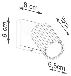 Sollux SL.1578 - Σποτ τοίχου KARBON 1xGU10/10W/230V μαύρο