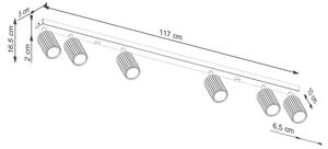 Sollux SL.1623 - Φωτιστικό σποτ KARBON 6xGU10/10W/230V πράσινο