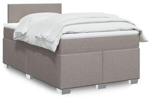 VidaXL Κρεβάτι Boxspring με Στρώμα Taupe 120x190 εκ. Υφασμάτινο