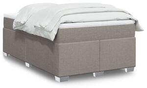 VidaXL Κρεβάτι Boxspring με Στρώμα Taupe 120x190 εκ. Υφασμάτινο