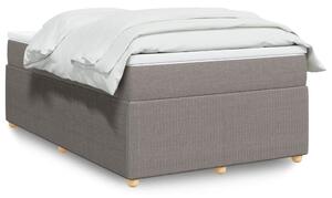 VidaXL Κρεβάτι Boxspring με Στρώμα Taupe 120x190 εκ. Υφασμάτινο