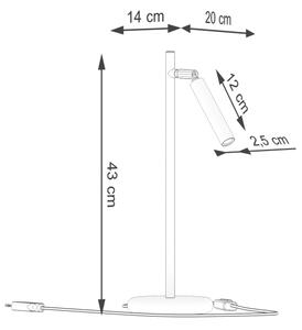 Sollux SL.1469 - Eπιτραπέζιο φωτιστικό PASTELO 1xG9/8W/230V μαύρο