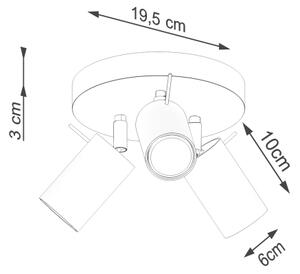 Sollux SL.1503 - Φωτιστικό σποτ RING 3xGU10/10W/230V πράσινο