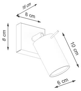 Sollux SL.1506 - Σποτ τοίχου RING 1xGU10/10W/230V κόκκινο