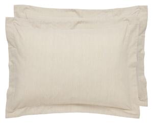 Ζεύγος Μαξιλαροθήκες Oxford (50x70) Das Home Casual Prints 5446 Beige