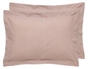 Ζεύγος Μαξιλαροθήκες Oxford (50x70) Das Home Casual Prints 5448 Mocha