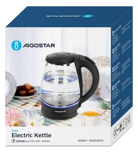 Aigostar - Βραστήρας 1,7l 2200W/230V μαύρο