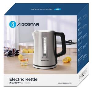 Aigostar - Βραστήρας 1,7l 2200W/230V χρώμιο