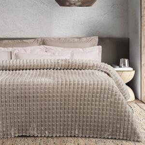 Κουβέρτα Fleece Μονή (160x220) Das Home 1387 Taupe