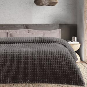 Κουβέρτα Fleece Μονή (160x220) Das Home 1390 Dark Grey