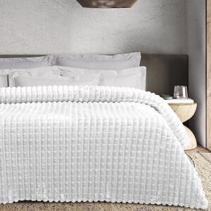 Κουβέρτα Fleece Μονή (160x220) Das Home 1386 White