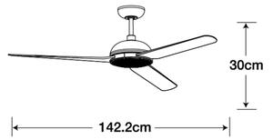 Lucci air 213300- LED Dimming ceiling fan UNIONE 1xGX53/12W/230V + RC