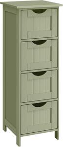 Ντουλάπι Μπάνιου με Συρτάρια Songmics Πράσινο 30x30x82 cm