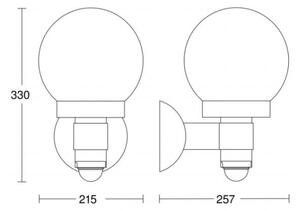 Steinel 657413 - Φως εξωτερικού χώρου με αισθητήρα L 115 S 1xE27/60W/230V IP44