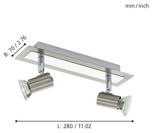 EGLO 90915 - Φως οροφής τοίχου ROTTELO 2xGU10/LED/3W