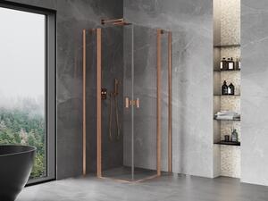 Mexen Mist Διπλή καμπίνα ντους με άνοιγμα 70 x 70 εκ., διαφανής, βουρτσισμένος