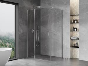 Mexen Mist T καμπίνα ντους ανοιγόμενη 75 x 100 cm, διαφανής, χρώμιο - 8A4T-075-100-01-00