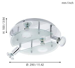 EGLO 93085 - Φως οροφής LED CABO 1 4xGU10/3W