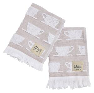 Ποτηρόπανα (Σετ 2τμχ) Das Home 0902 Brown