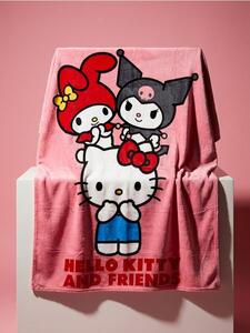 Sinsay - Κουβέρτα με σχέδιο Hello Kitty - ροζ παστελ