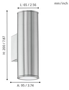 Eglo 94107 - Φως LED εξωτερικού χώρου RIGA 2xGU10/3W/230V IP44