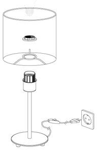 Eglo 31594 - Επιτραπέζια λάμπα PASTERI 1xE27/60W/230V