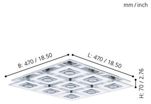 Eglo 92877 - Φως οροφής LED CABO 9xGU10/3W/230V