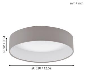 Eglo 93949 - Φως οροφής LED PALOMARO LED/12W/230V