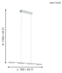 Eglo 94244 - Κρεμαστό φως LED CARTAMA 4xLED/4,5W/230V