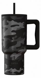 Κούπα Θερμός Με Λαβή & Καλαμάκι 900ml Estia Save The Aegean Tumbler Dark Camo 01-46163