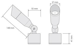 Εξωτερικός φωτισμός LED OKO 1xLED/1W/350mA IP54