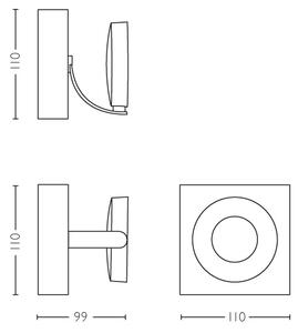 Philips 53170/31/P0 - Ρυθμιζόμενο σποτ MYLIVING CLOCKWORK 1xLED/4,5W