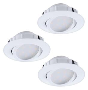 Eglo 95857- ΣΕΤ 3x LED Dimmable χωνευτό φωτιστικό PINEDA 1xLED/5,5W/230V