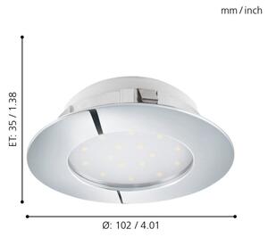 Eglo 95888- Κρεμαστό φως οροφής LED PINEDA 1xLED/12W/230V