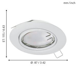 Eglo 94406 - ΣΕΤ 3x Κρεμαστό φως οροφής LED PENETO 3xGU10-LED/5W/230V