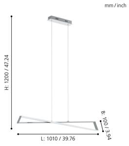 Eglo 95566 - Πολύφωτο LED AGRELA 2xLED/14,4W/230V