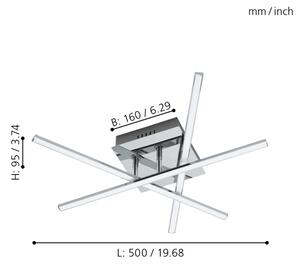 Eglo 95567 - Φωτιστικό οροφής LED LASANA 1 LED/13,2W/230V