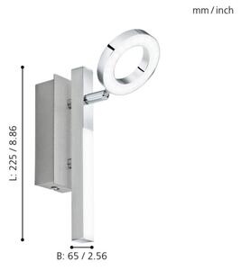 Eglo 96178 - Φωτιστικό σποτ CARDILLIO 1 1xLED/3,2W + 1xLED/2,2/230V