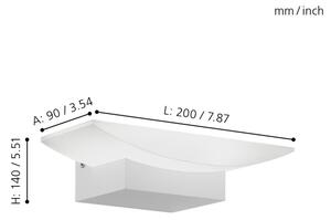 Eglo 96037 - Φως τοίχου LED METRASS 1xLED/5,6W/230V