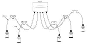 Globo A110-5 - Κρεμαστό φωτιστικό MARACANA 5xE27/60W/230V