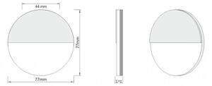 LDST RO-01-SZ-BC8 - Φωτισμός σκάλας ROBIN 8xLED/1,2W/230V