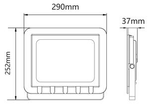 Προβολέας εξωτερικού χώρου LED LED/100W/230V 6500K IP65